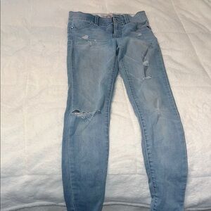 Candie's Blue Skinny Distressed Jeans